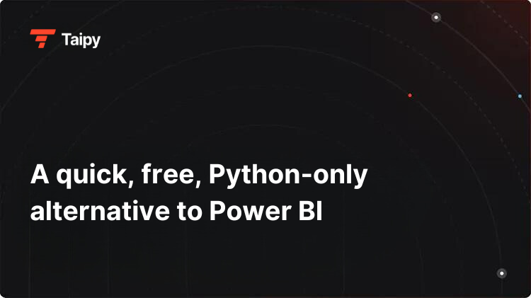 A quick, free, Python-only alternative to Power BI