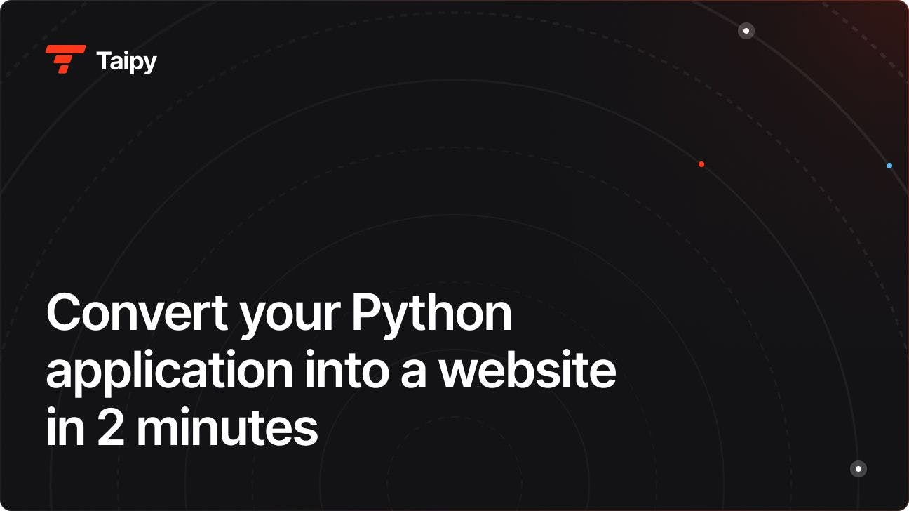 Convert your Python application into a website in 2 minutes